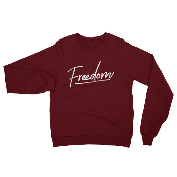Freedom Unisex California Fleece Raglan Sweatshirt