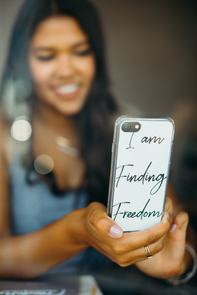 I am Finding Freedom iPhone Case