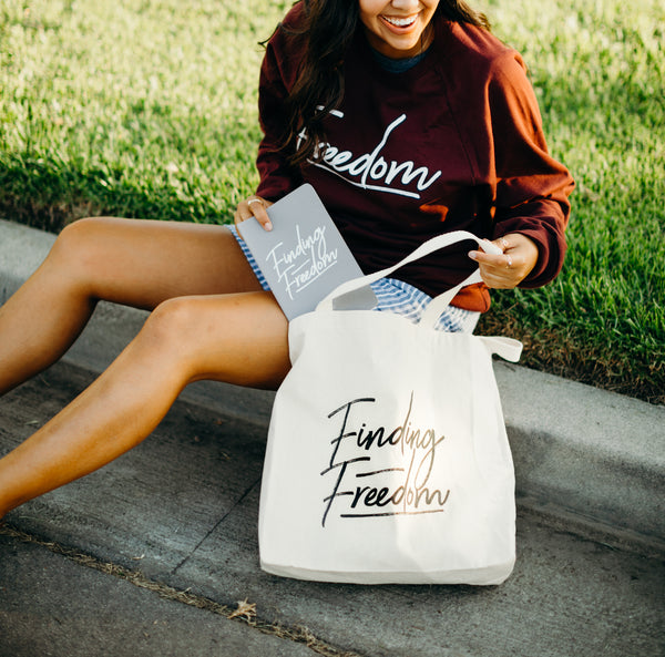 Finding Freedom Tote bag